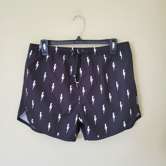 Neil Barrett Other - Neil Barrett All Over Thunderbolt Swim Shorts